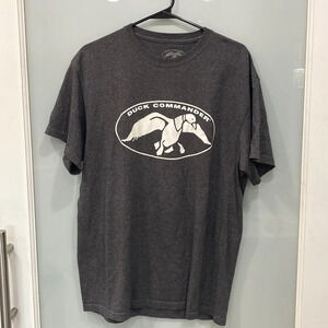 Duck Dynasty Men's Dark Grey Duck Commander Graphic Tee Shirt Sz L